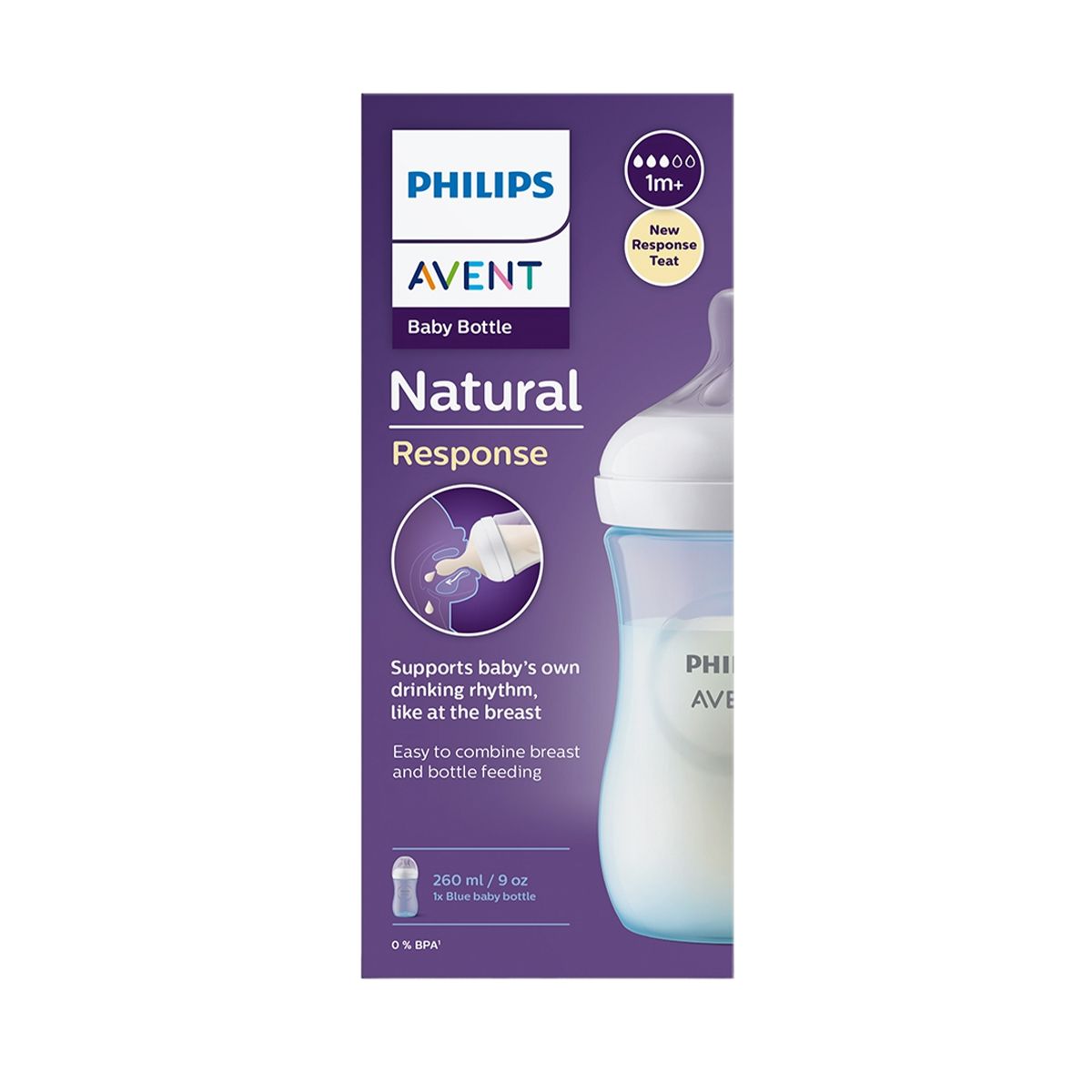 Avent - ავენტი ბოთლი 1+ თვიდან 260მლ 9677