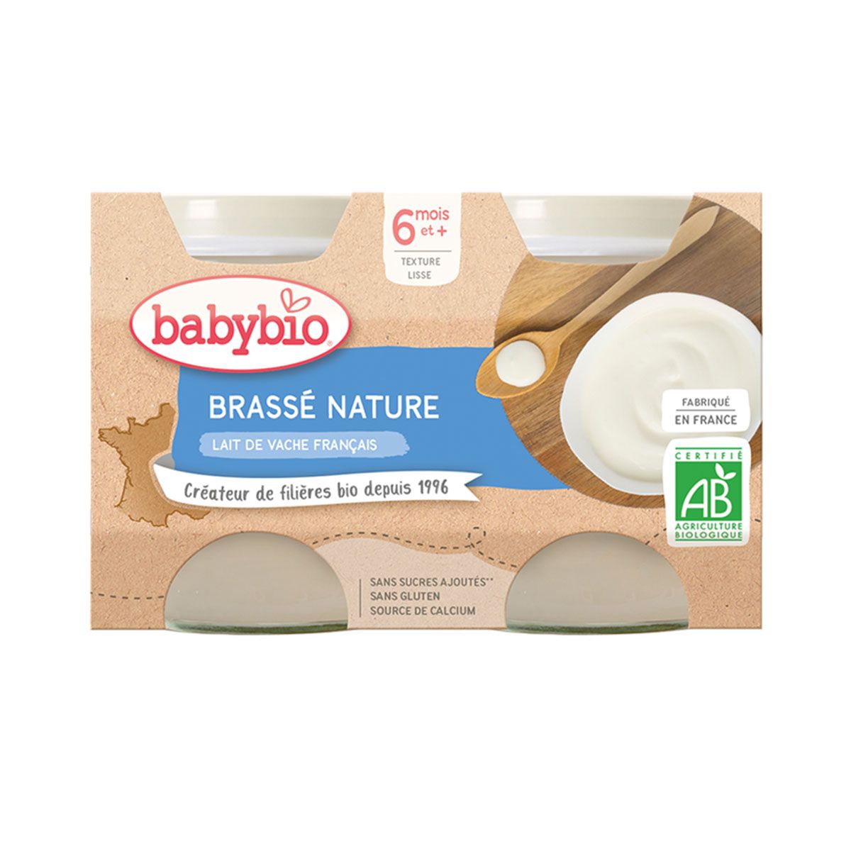 BabyBio - ბეიბი ბიო ფრანგული იოგურტი ძროხის რძით 0859