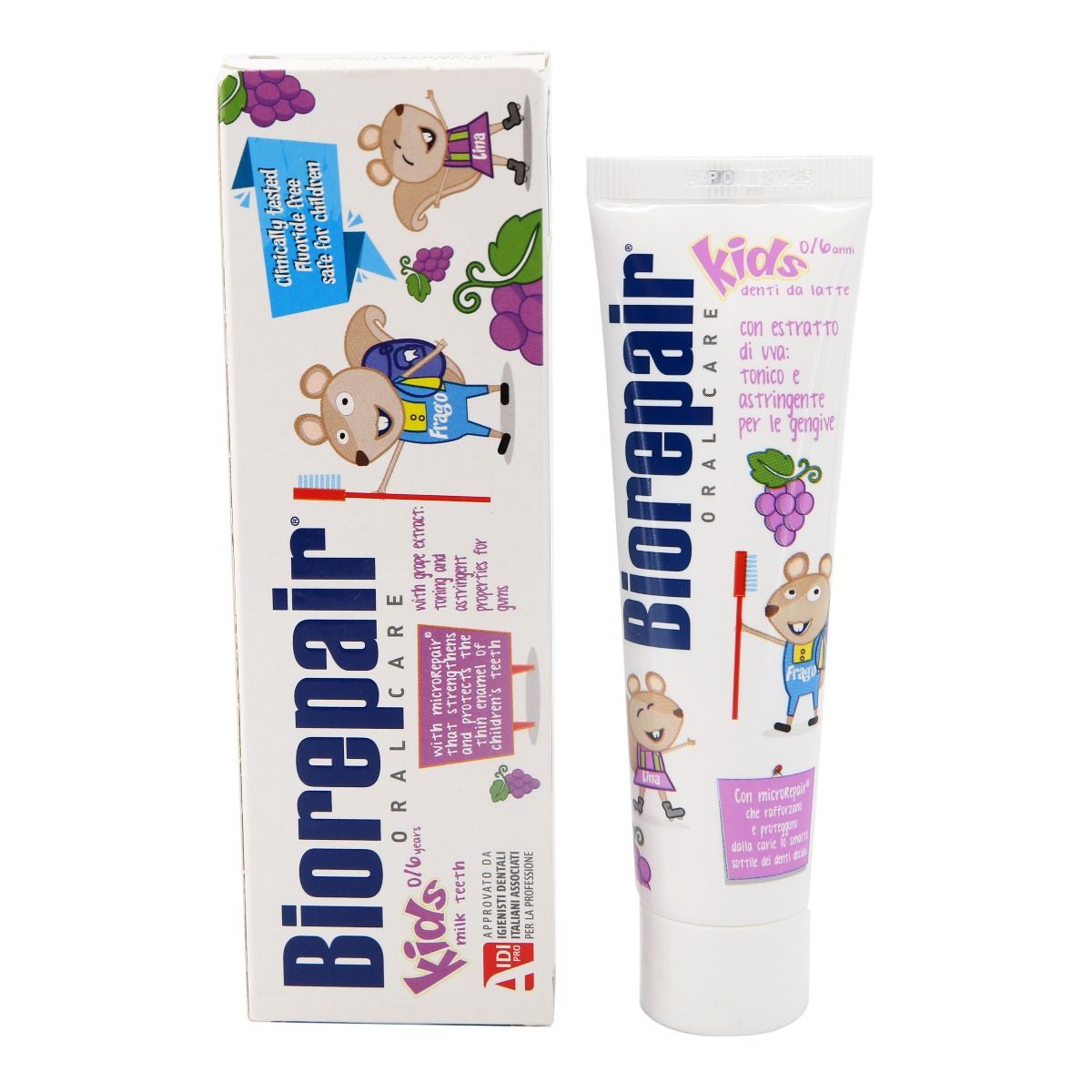 Biorepair - ბიორეპაირი კბილის პასტა 0-6წ. 50 მლ 1076