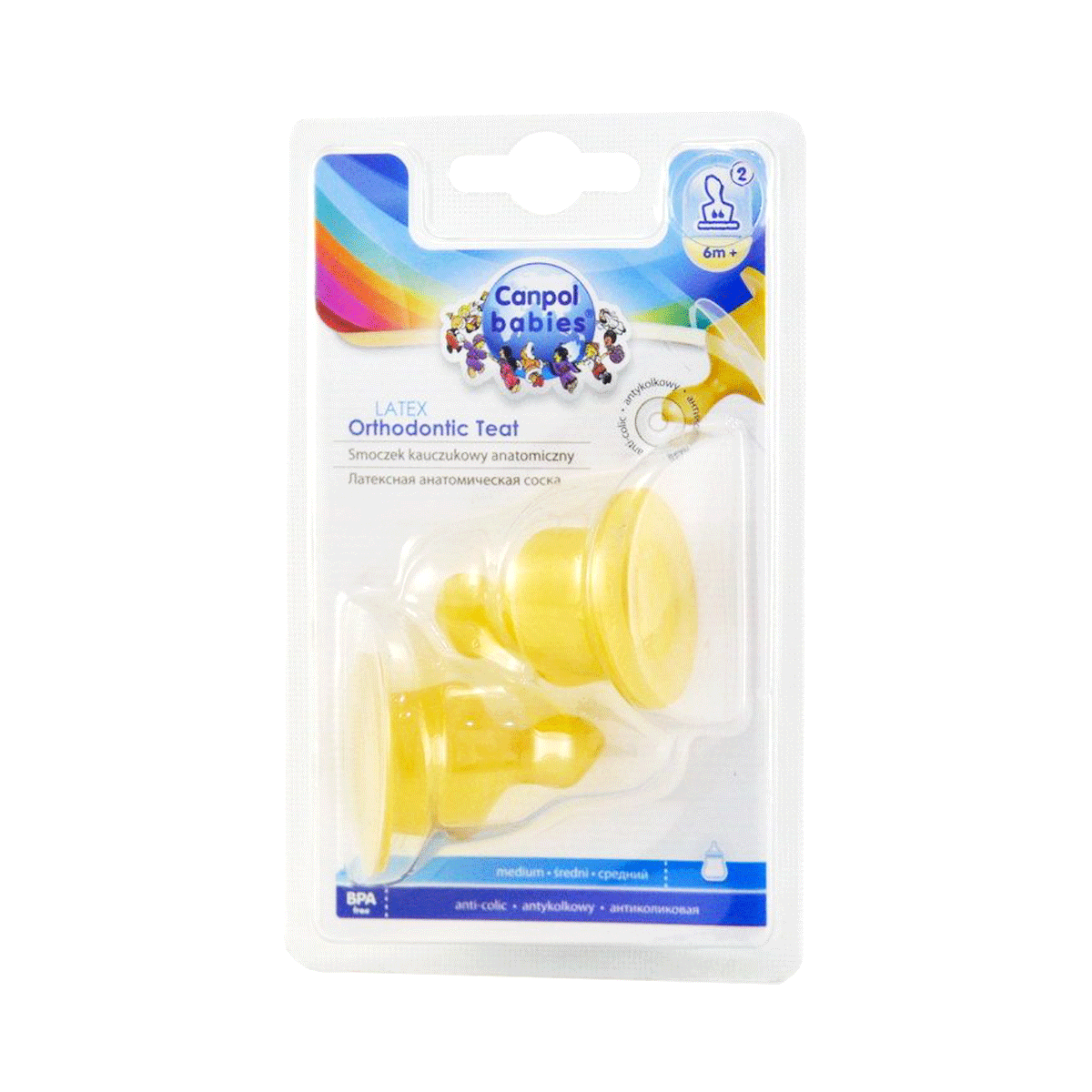 Canpol - კანპოლი ლატექსის საწოვარა ორთოდონტული საშუალო 2ც 23/102