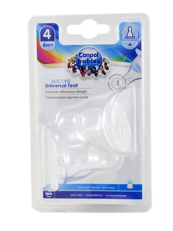 Canpol - კანპოლი საწოვარა - სილიკონის - წაკვეთილი - უნივერსალური - ფაფის  18/118
