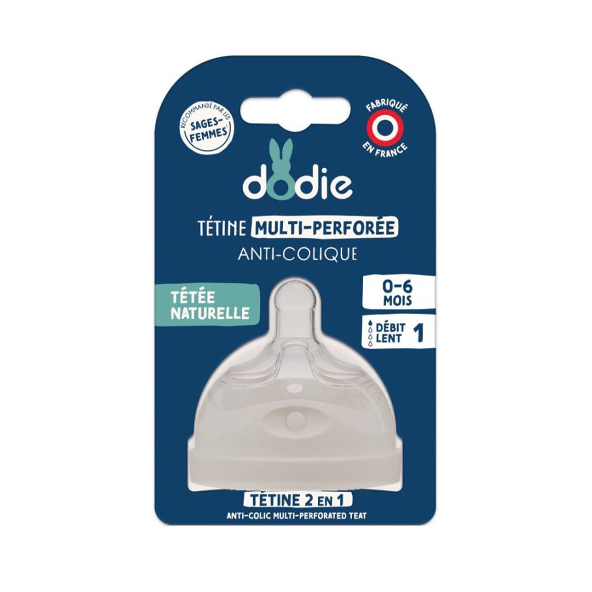 Dodie - დოძიე საწოვარა AC მულტი ნელი ნაკადით 0453