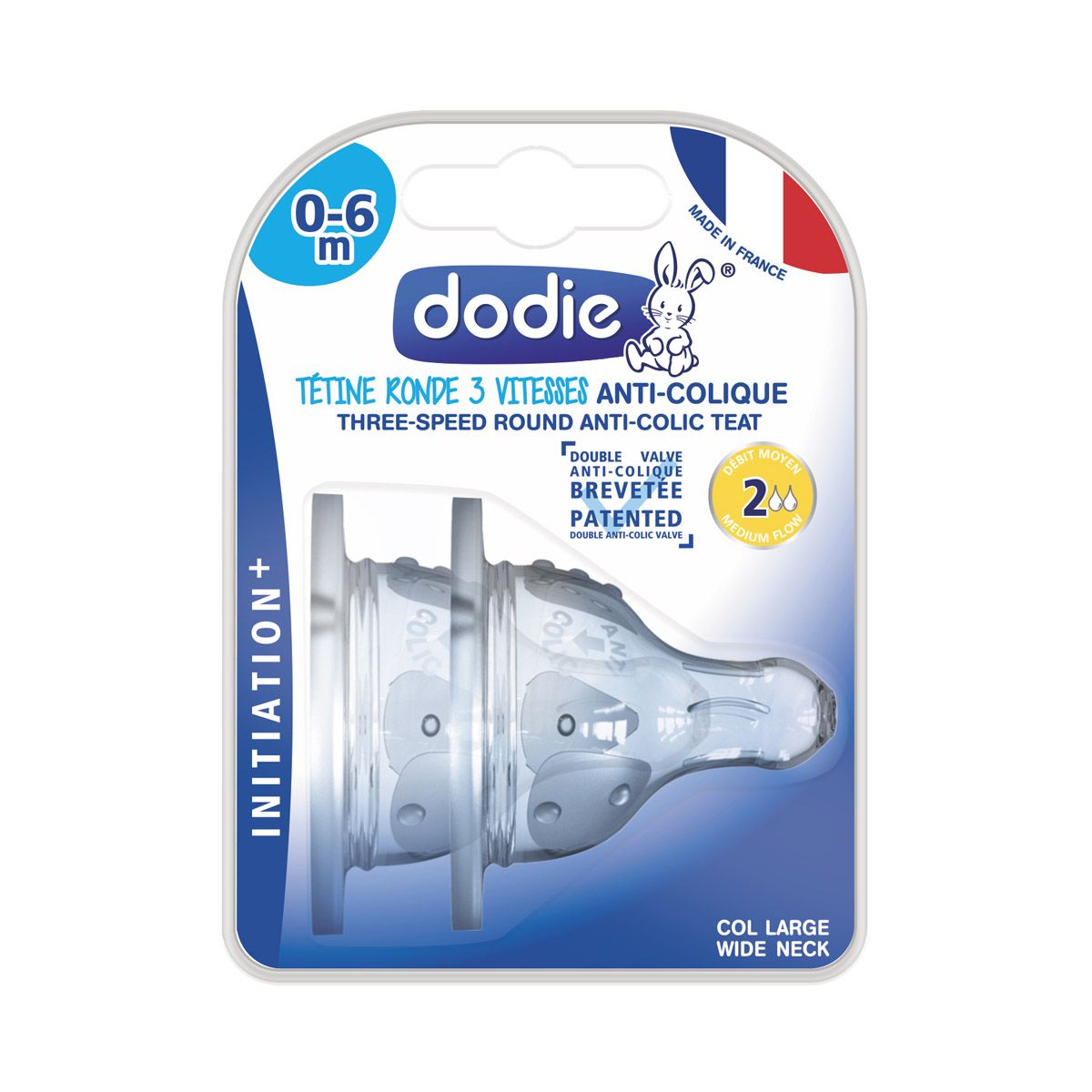 Dodie - დოძიე საწოვარა AC ფართო ყელით 0-6 თვე N2 6354