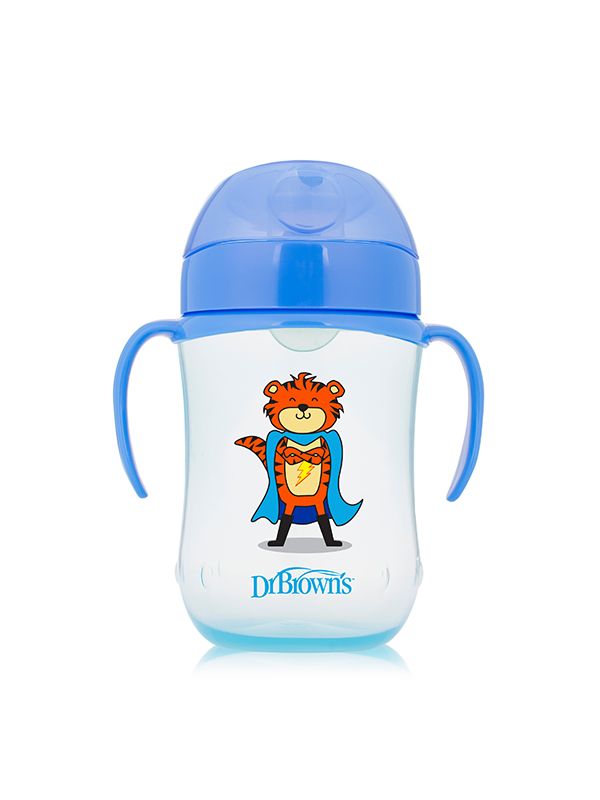 DrBrowns - დოქტორ ბრაუნი ჭიქა ლურჯი რბილი თავსახურით 270მლ 1184