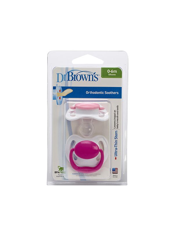 DrBrowns - დოქტორ ბრაუნი მატყუარა 0-6თ 2ც.ვარდისფერი 