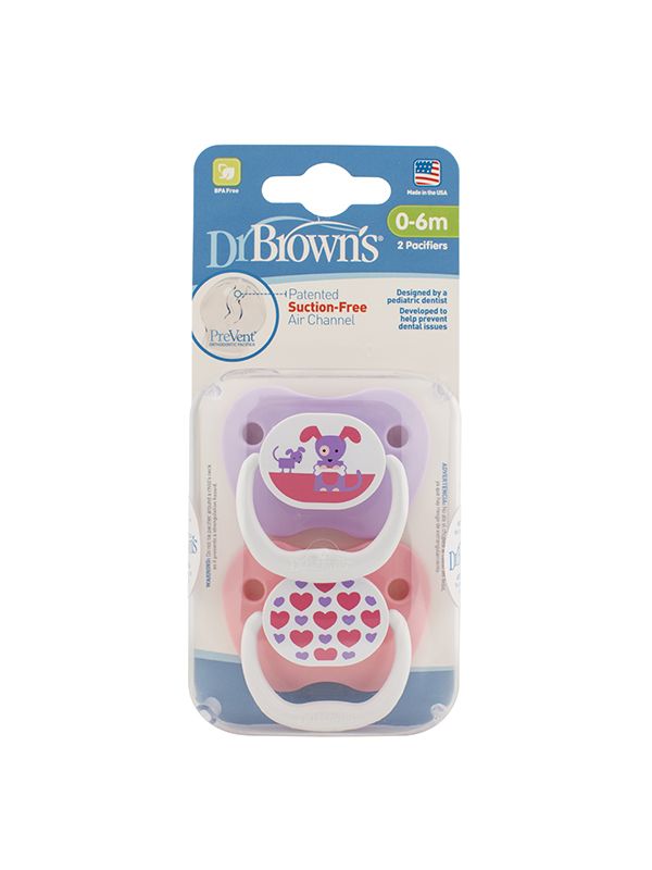 DrBrowns - დოქტორ ბრაუნი მატყუარა ორთოდონტული 0-6 თვე 2 ცალი 0258