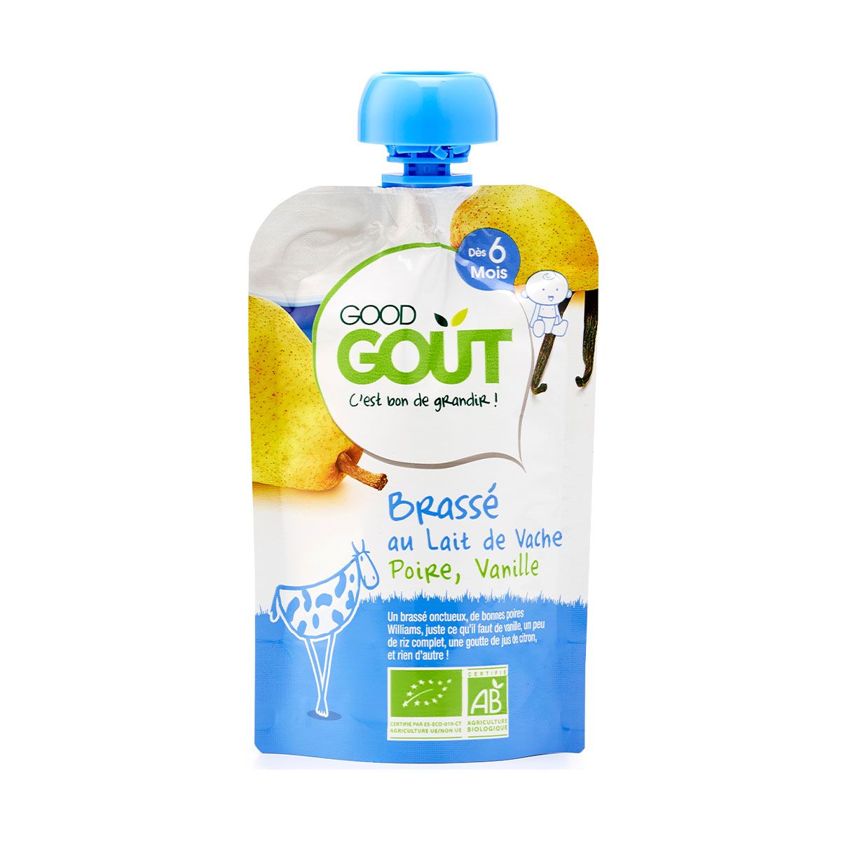 Good gout - გუდ გოუტი იოგურტი ვანილი და მსხალი 90 გრ. 7593