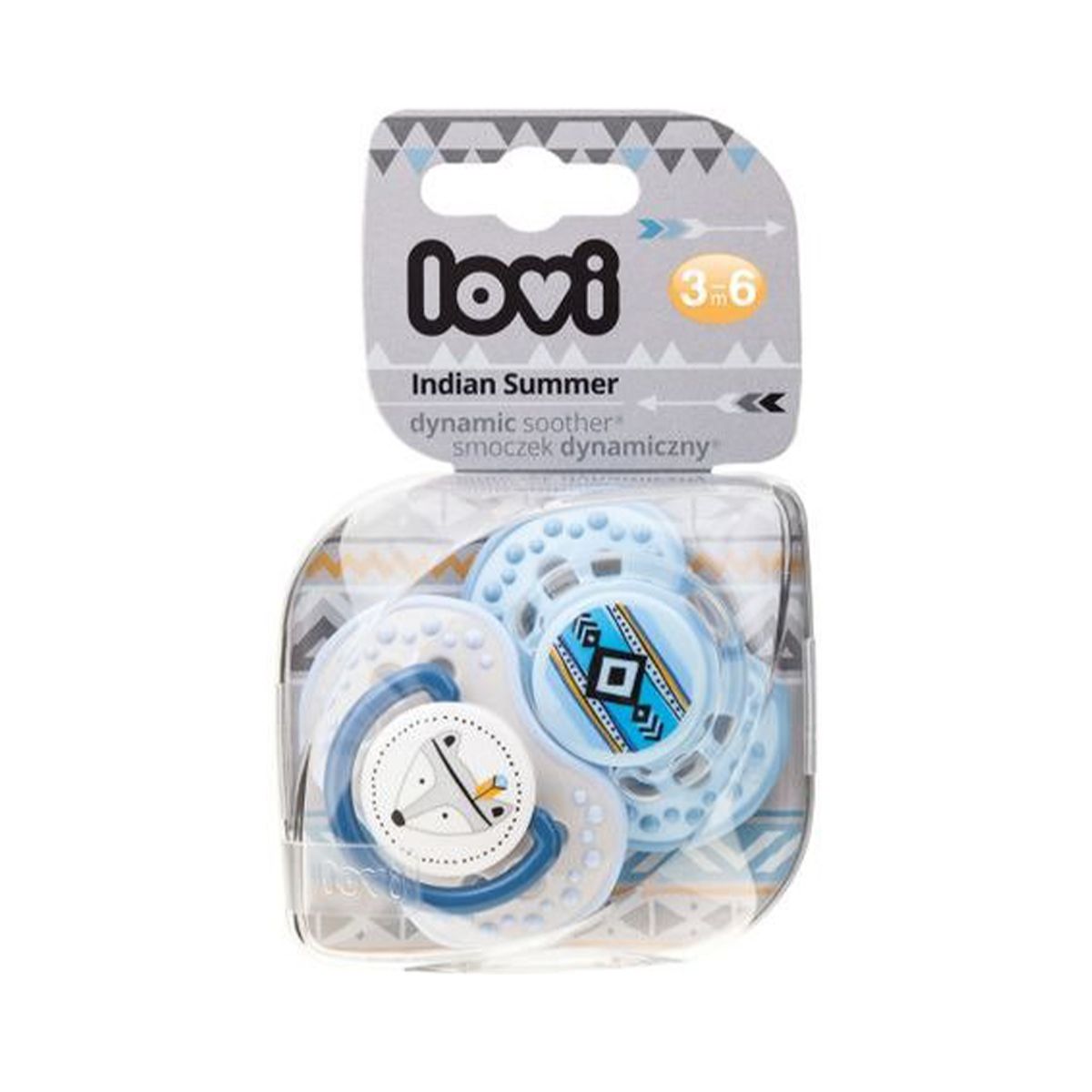 Lovi - ლოვი მატყუარა დინამიური საწოვარათი 3-6თვემდე 2ცალი 22/856