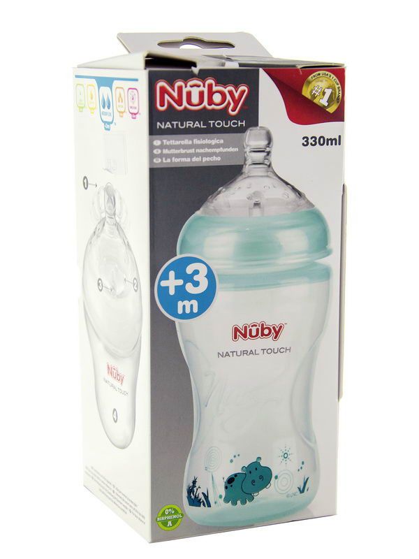 Nuby - ნუბი ბოთლი 330მლ მწვანე 8014