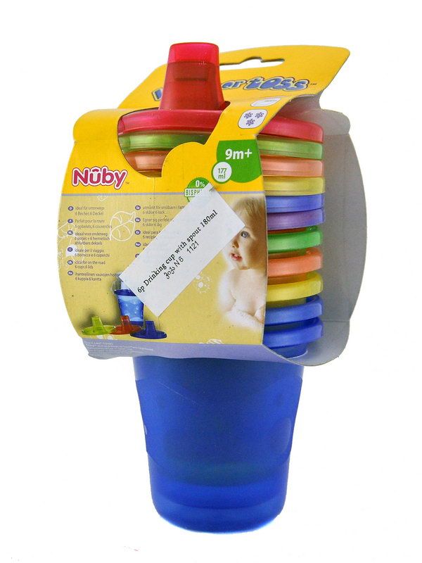 Nuby - ნუბი ჭიქა 6ცალი 1121