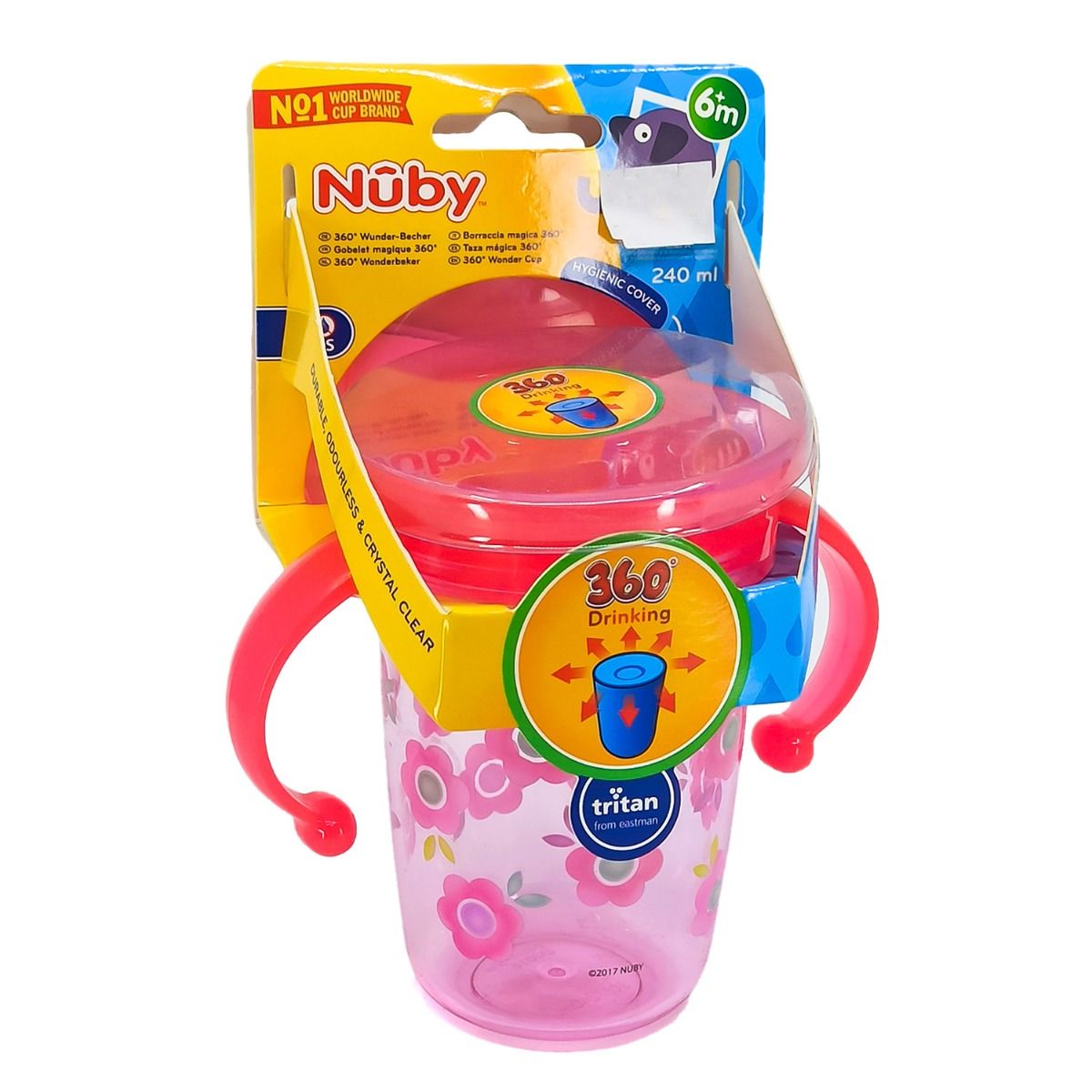 Nuby - ნუბი ჭიქა სახელურით 240მლ 6791