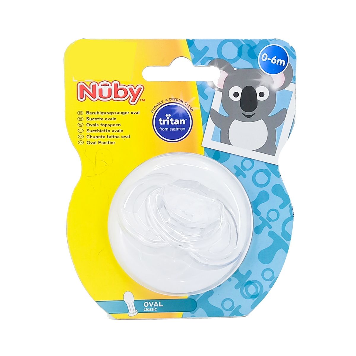 Nuby - ნუბი მატყუარა GOLD/SILVER 0-6 თვე 8344