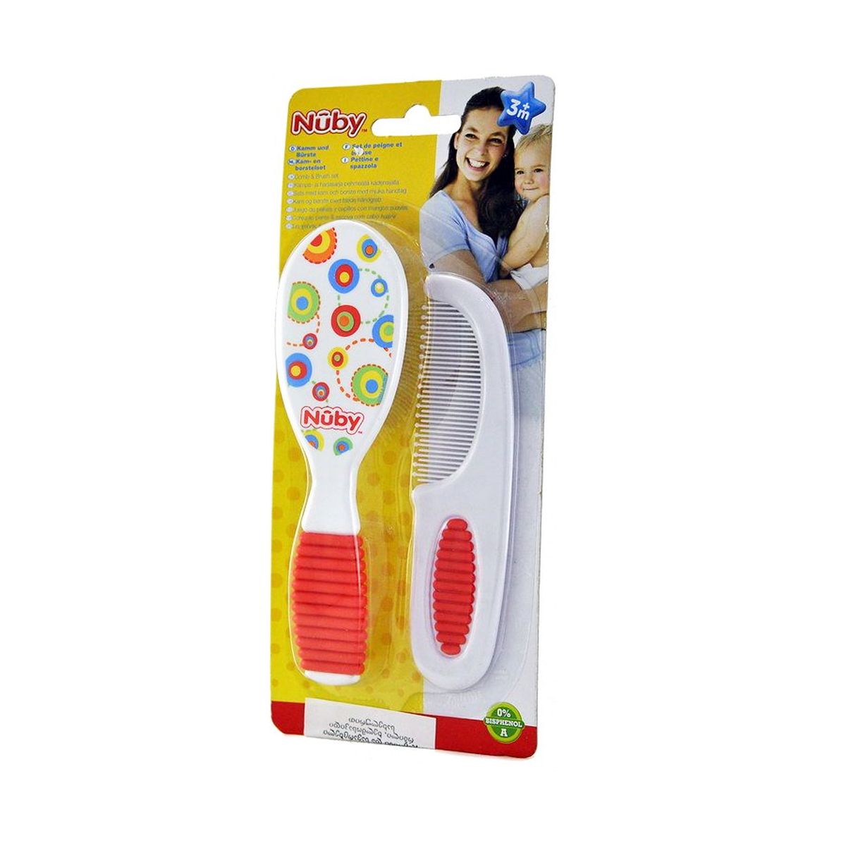 Nuby - ნუბი სავარცხელი და ჯაგრისი 0711