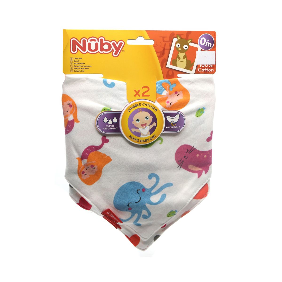 Nuby - ნუბი წინსაფარი სამკუთხედი 4275