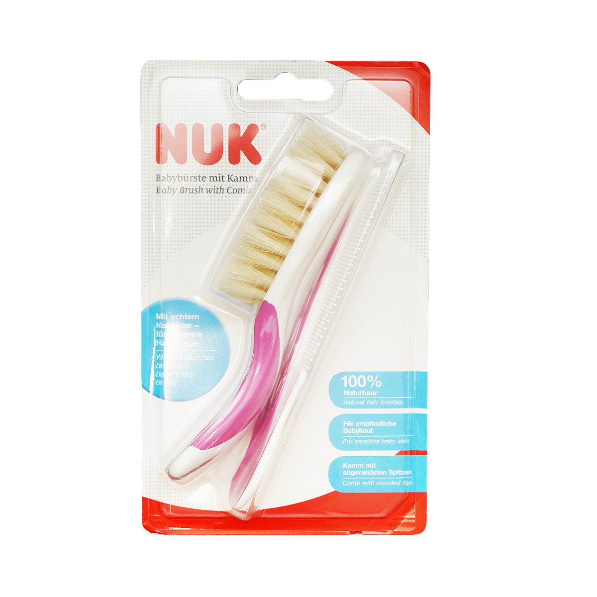 Nuk - ნუკი ჯაგრისი - სავარცხელი წითელი 1143