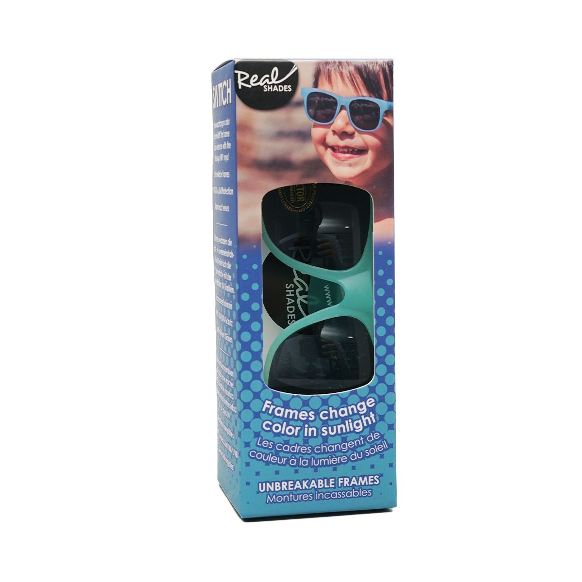 Real Shades - რეალ შეიდს მზის სათვალე 2+ წლიდან მწვანე/ლურჯი 5746