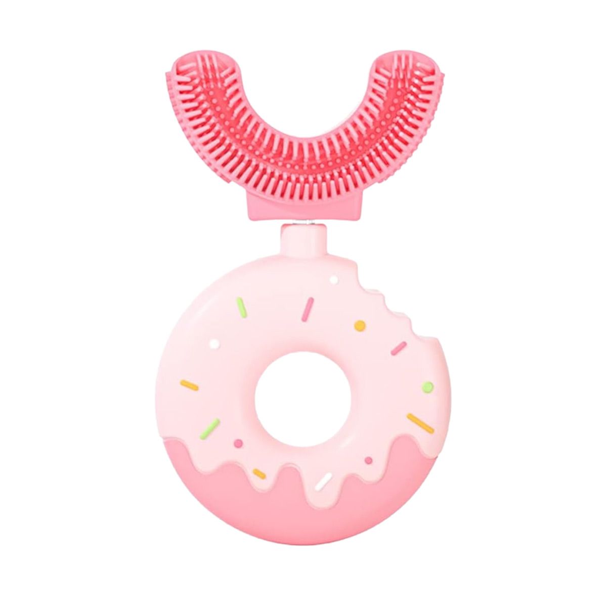 საბავშვო კბილის ჯაგრისი დონატი ვარდისფერი 3082