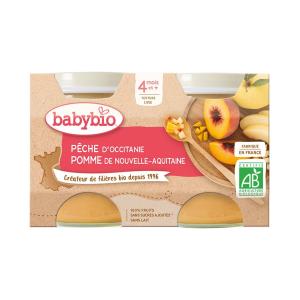 BabyBio - ბეიბი ბიო კონფიტური ატამი და ვაშლი 2 ცალი 0729