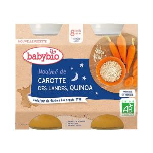 BabyBio - ბეიბი ბიო მენიუ ძილი ნებისა ბატატი და სტაფილო ქინოათი 2 ცალი 0552