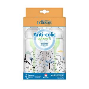 DrBrowns - დოქტორ ბრაუნი ბოთლი ფართო ყელით Options+  დინამიური საწოვარით 2 ცალი 2589