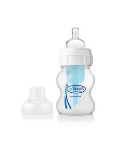 DrBrowns - დოქტორ ბრაუნი ბოთლი პლასტმასის ფართო ყელიანი 120მლ