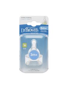 DrBrowns - დოქტორ ბრაუნი ბოთლის საწოვარა 6-9 თვე 2 ცალი 0488