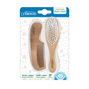 DrBrowns - დოქტორ ბრაუნი ჯაგრისი და სავარცხელი რბილი 2509