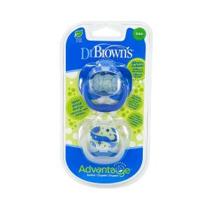 DrBrowns - დოქტორ ბრაუნი მანათობელი მატყუარა ლურჯი 0-6თ. 2 ცალი 1900