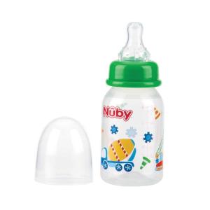 Nuby - ნუბი ბოთლი სილიკონის საწოვარით 120მლ 1477