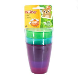 Nuby - ნუბი ჭიქა მულტი 3ცალი 300მლ 3233