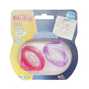 Nuby - ნუბი მატყუარა ალუბლის ფორმის 0-6 2 ცალი 8228