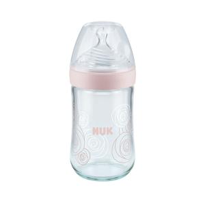 Nuk - ნუკი ბოთლი შუშის 240მლ+საწოვარა 1319