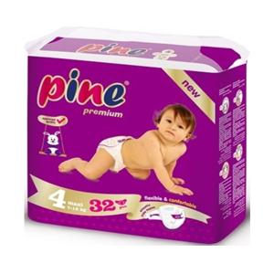 Pine - ფაინი ბავშვის საფენი 7-18 კგ 30 ცალი 3140