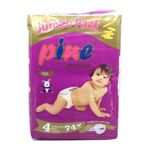 Pine - ფაინი ბავშვის საფენი 7-18 კგ 74 ცალი  3348