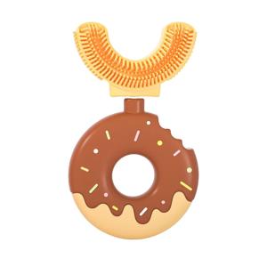 საბავშვო კბილის ჯაგრისი დონატი ყავისფერი 3083