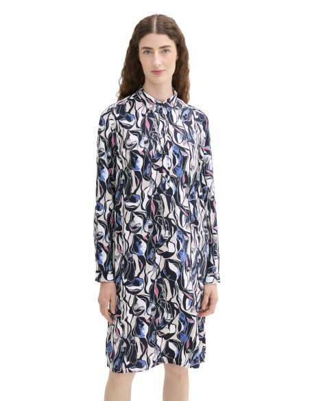 კაბა Tom Tailor - Printed Shirt Dress