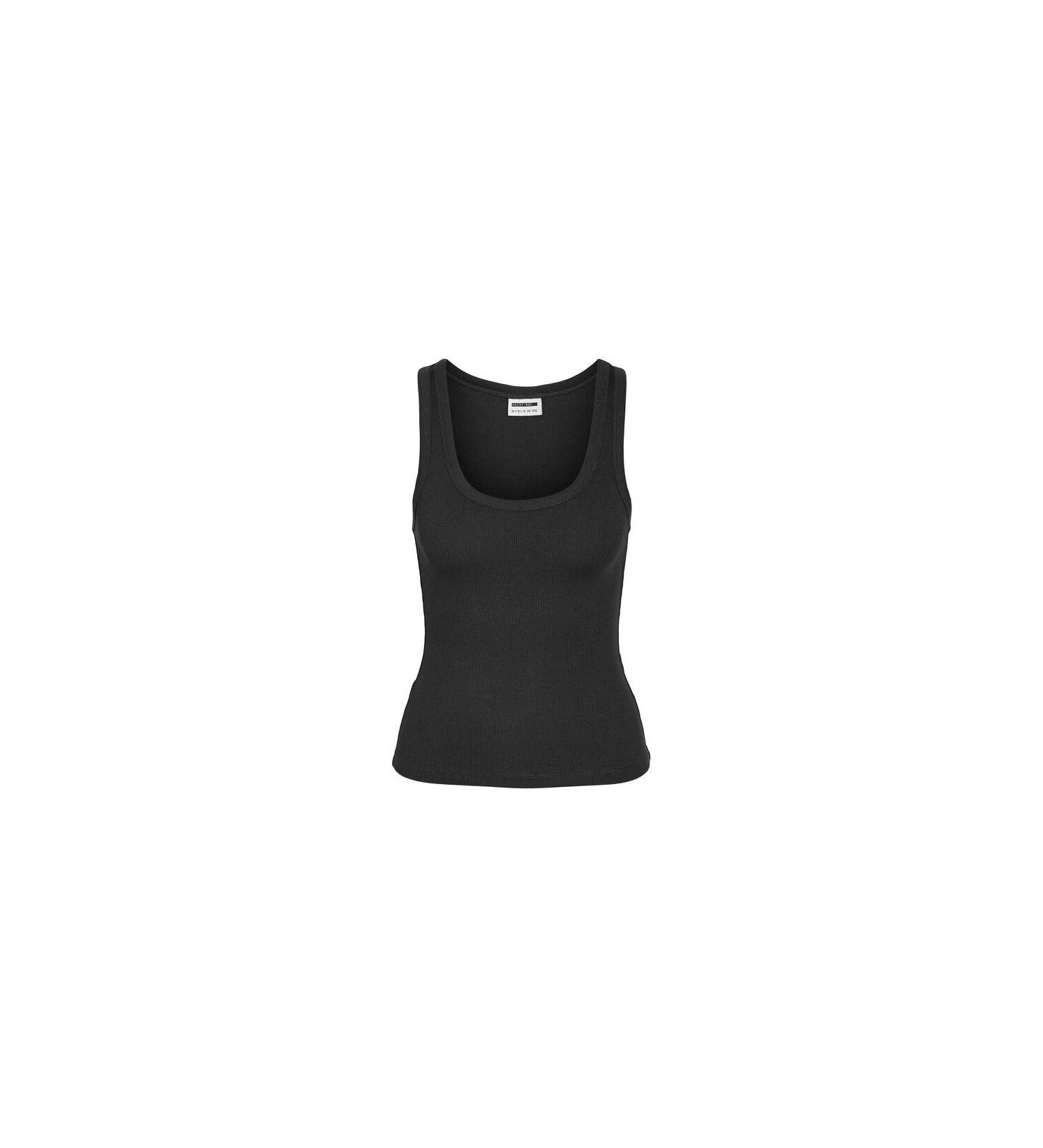 მაისურები Noisy May - NMJUDY S/L DEEP U-NECK TOP JRS FWD