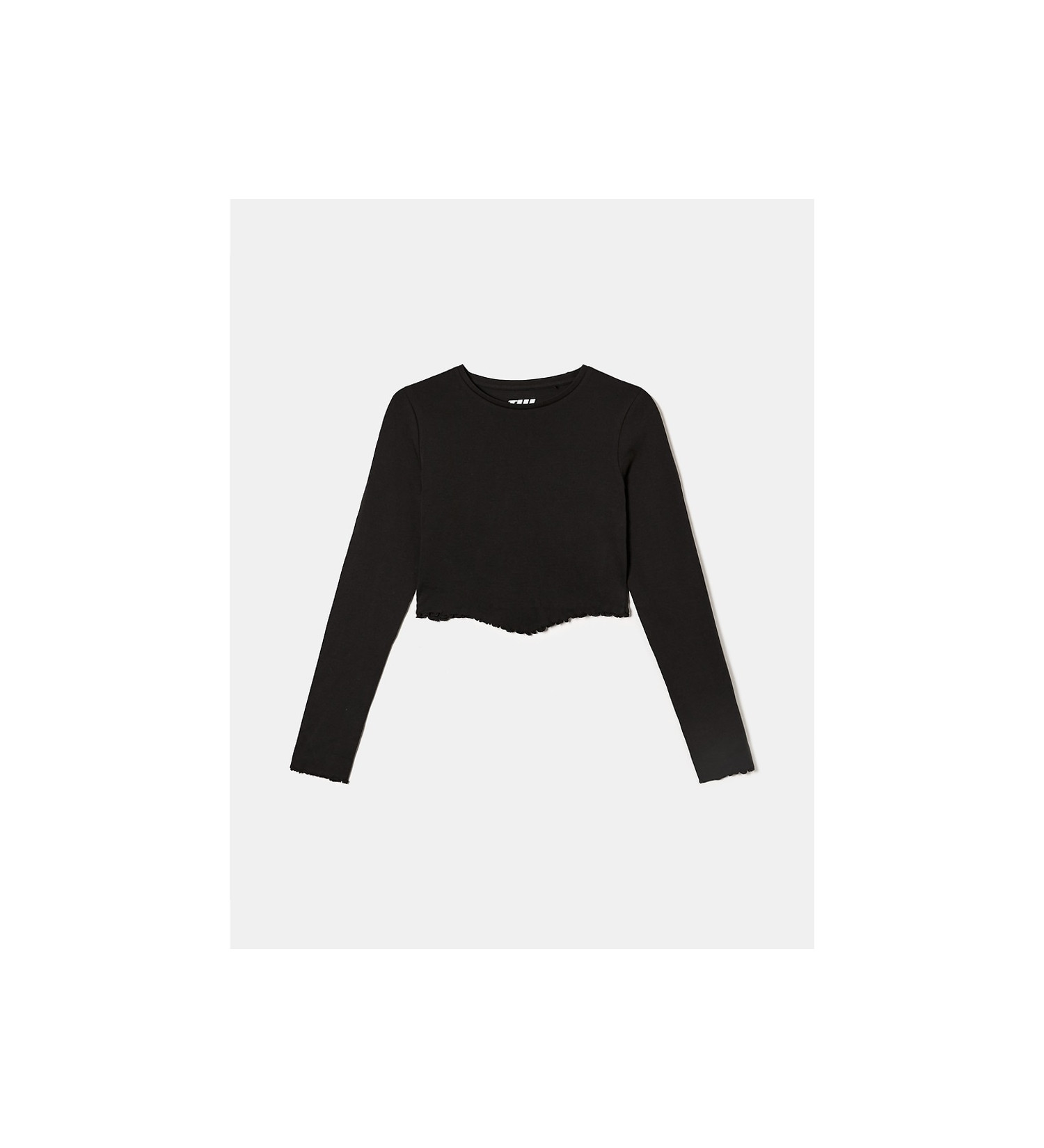 მაისურები Tally Weijl - CROPPED LONG SLEEVES T-SHIRT