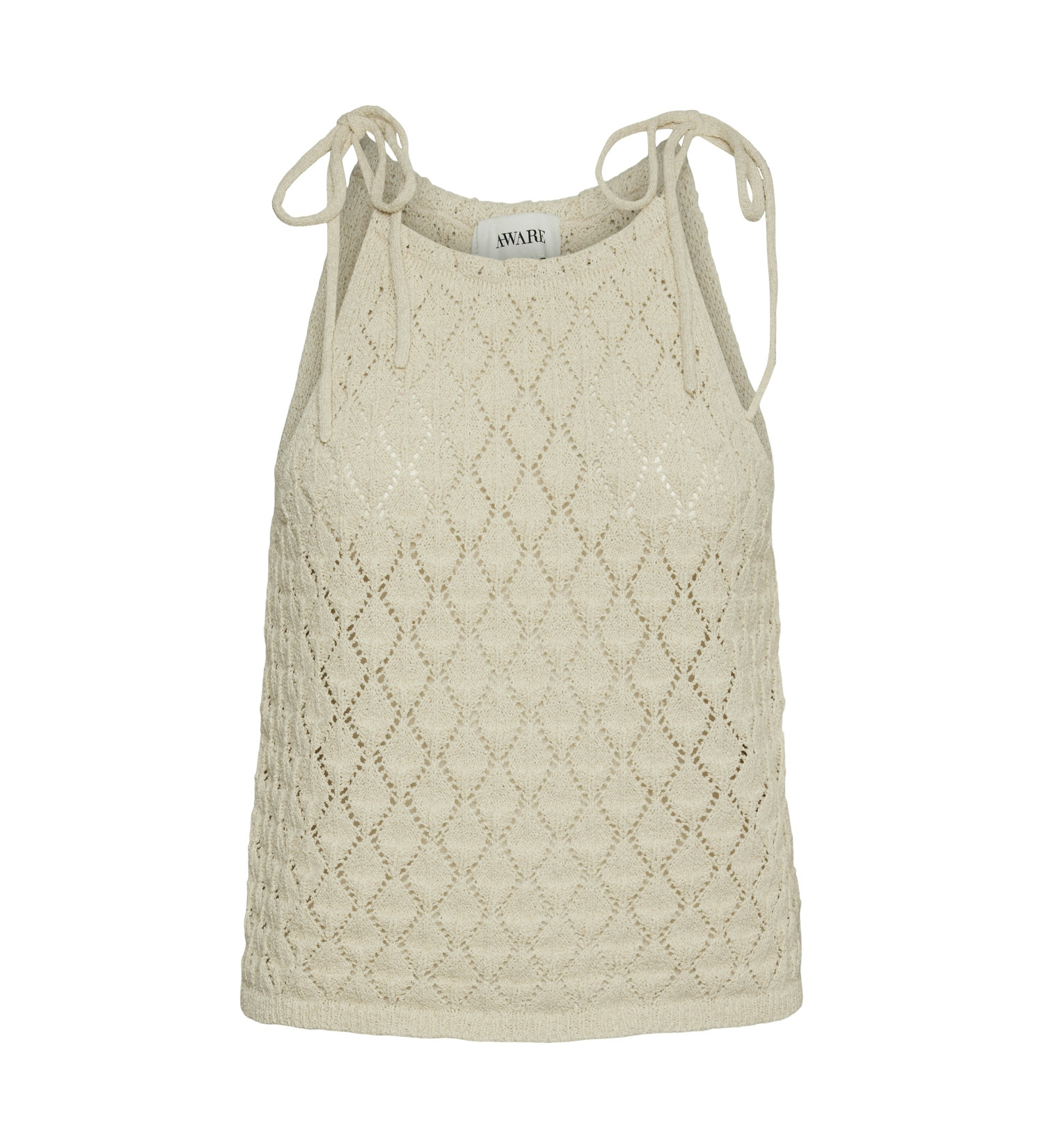 მაისურები Vero Moda - VMEVELYN SL HALTERNECK CROCHET TOP VMA