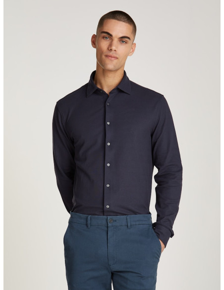 პერანგი CALVIN KLEIN - REFINED PIQUE REGULAR SHIRT