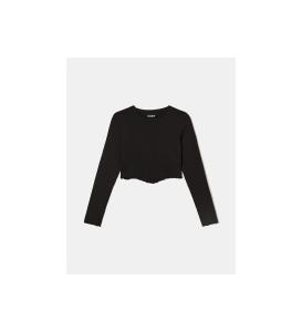 მაისურები Tally Weijl - CROPPED LONG SLEEVES T-SHIRT