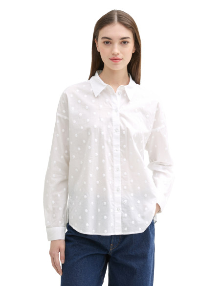 პერანგი Tom Tailor - Dot Structure Blouse