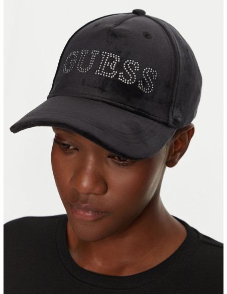 ქალის ქუდი GUESS - VELVET CAP