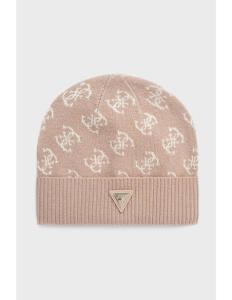 ქალის ქუდი GUESS - ALLOVER JACQUARD BEANIE