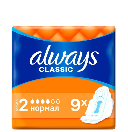 Always Classic Normal ჰიგიენური საფენი 4 წვეთიანი