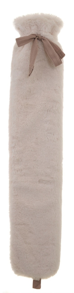 Aroma Home ცხელი წყლის ბოთლი ბეწვის საფარით Cream