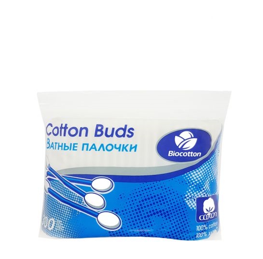 Bio Cotton ბამბის ჩხირები, 200 ცალი