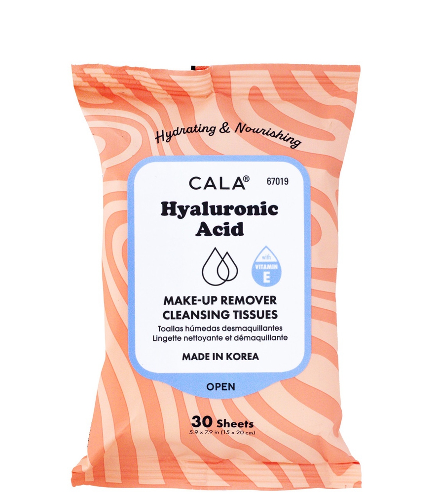 Cala Hyaluronic Acid მაკიაჟის მოსაშორებელი ხელსახოცი