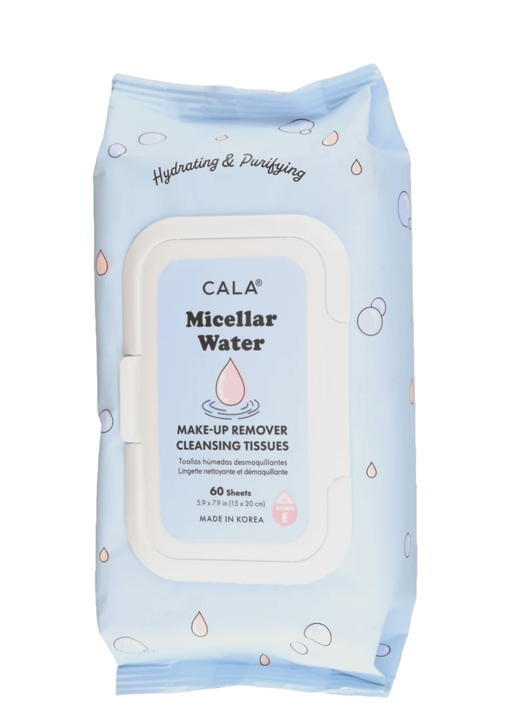 Cala Micellar Water მაკიაჟის მოსაშორებელი ხელსახოცი
