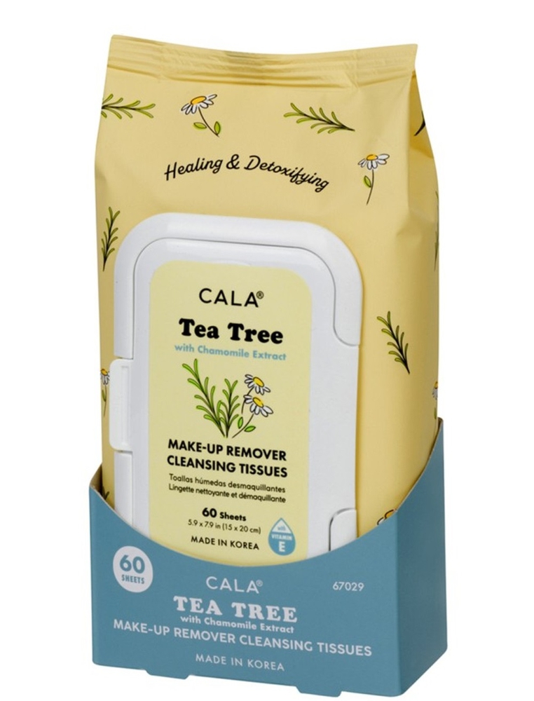 Cala Tea Tree მაკიაჟის მოსაშორებელი ხელსახოცი